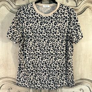 Blooming Jelly Animal Print short sleeve tee - large